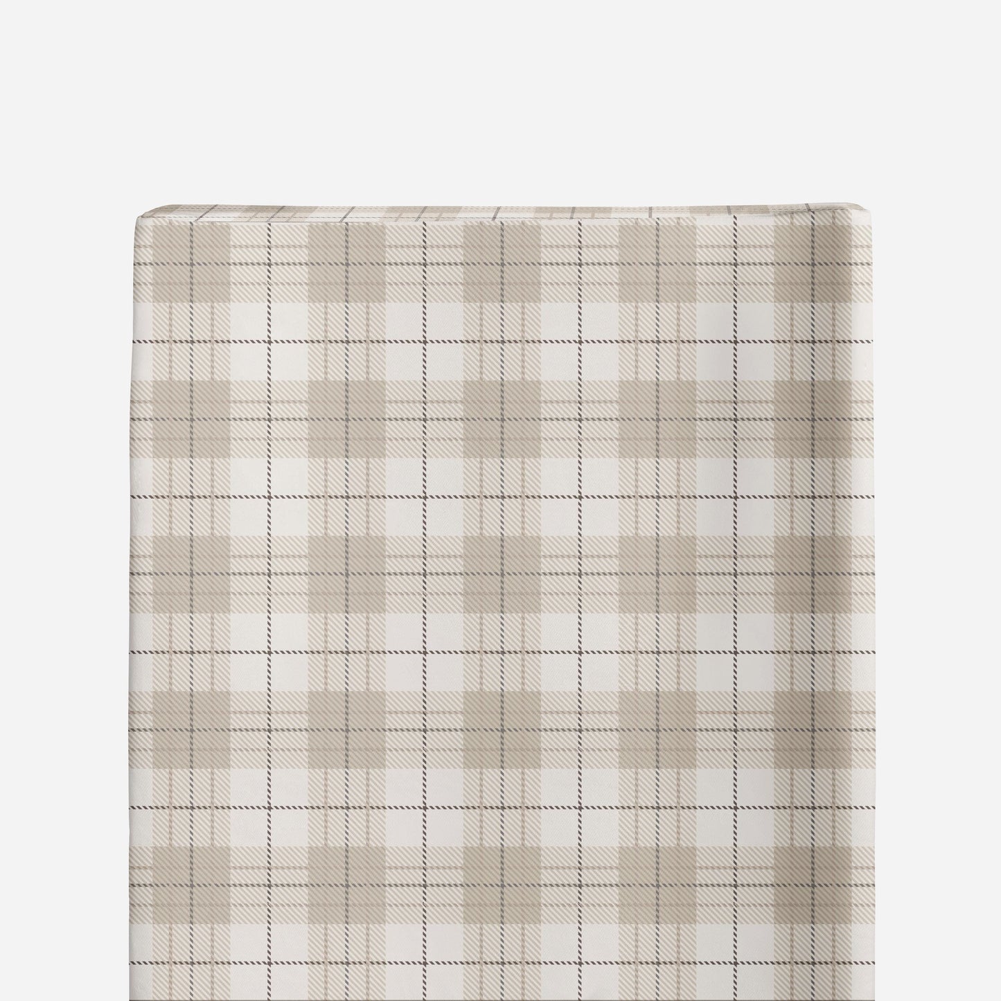 Neutral Plaid Crib Set with Quilt