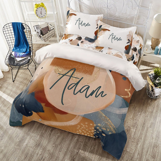 Abstract Personalized Duvet Cover Set for Girl or Boy