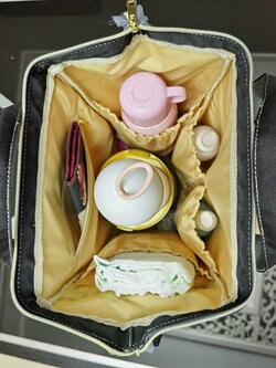 Blush Florals with Elephant Personalized Diaper Bag