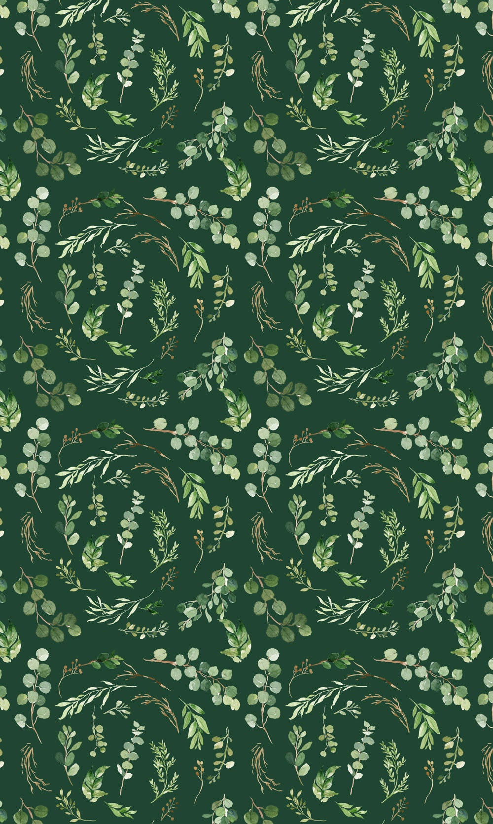Dark Greenery Blackout Curtains