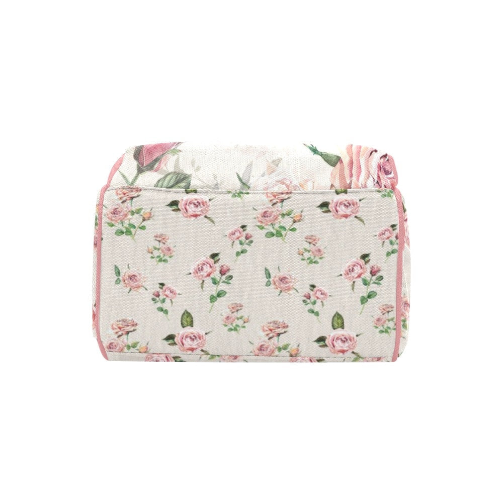 Vintage Roses Personalized Diaper Bag