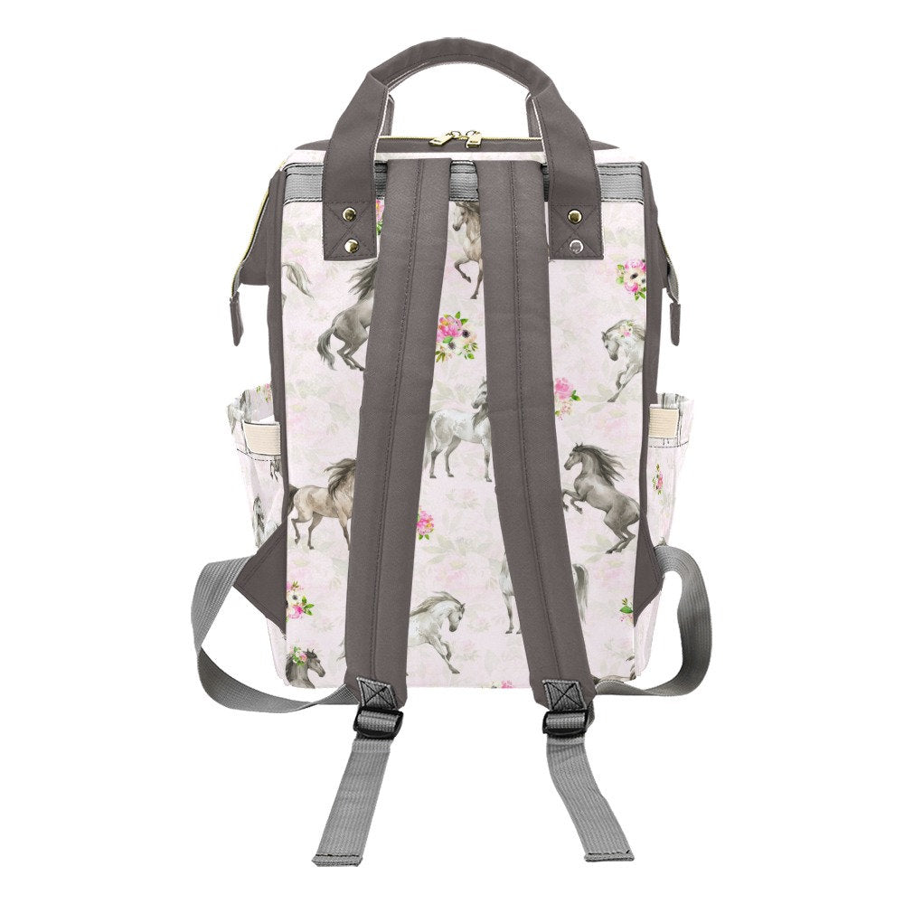 Horses Personalized Diaper Bag