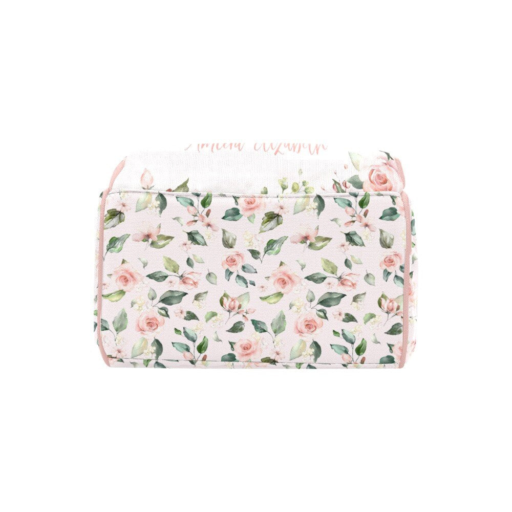Roses Garden with Safari Animals Personalized Diaper Bag