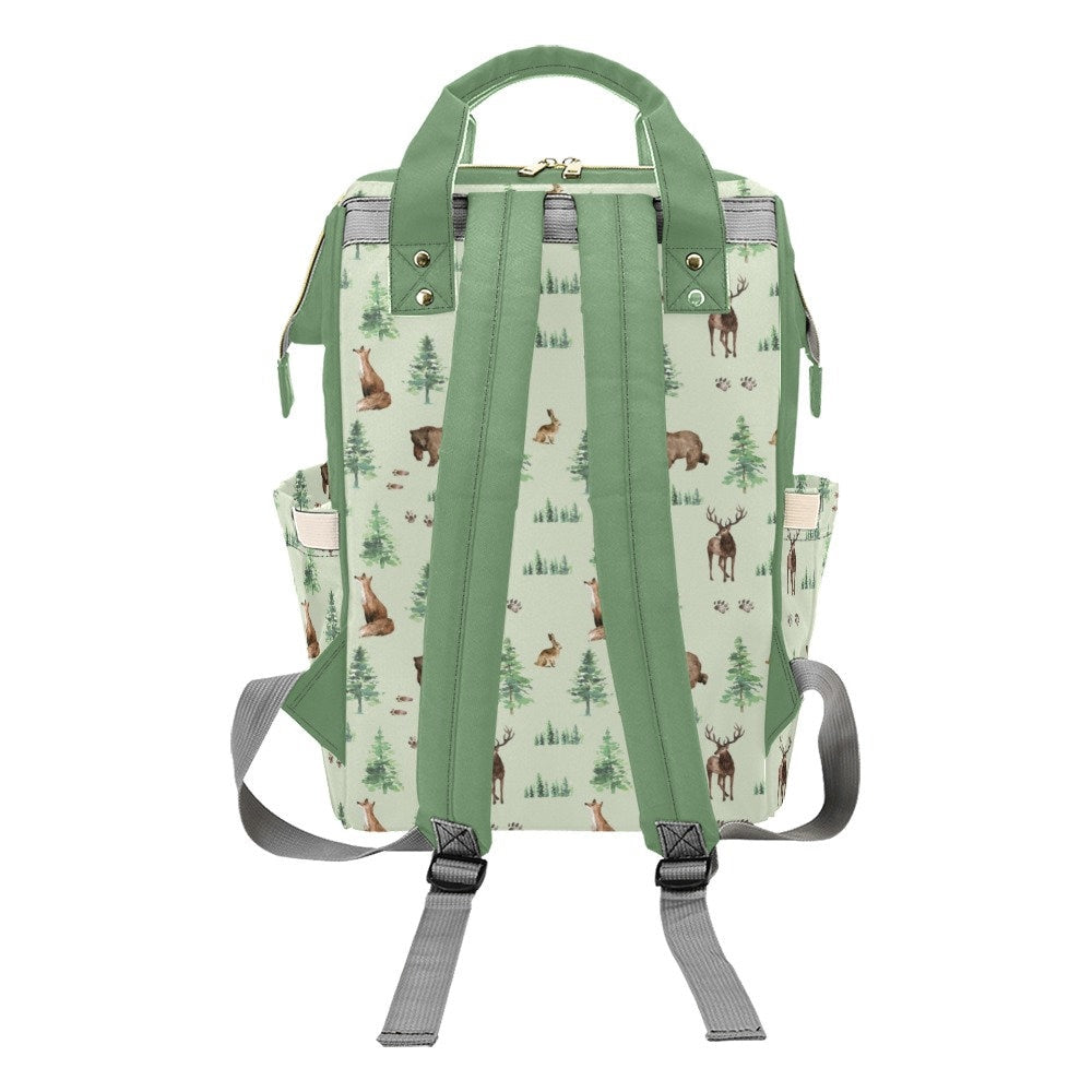Forest Animals Personalized Diaper Bag