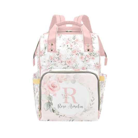 Gentle Pink Personalized Diaper Bag