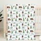 Forest Animals Personalized Patterned Blanket for Boy