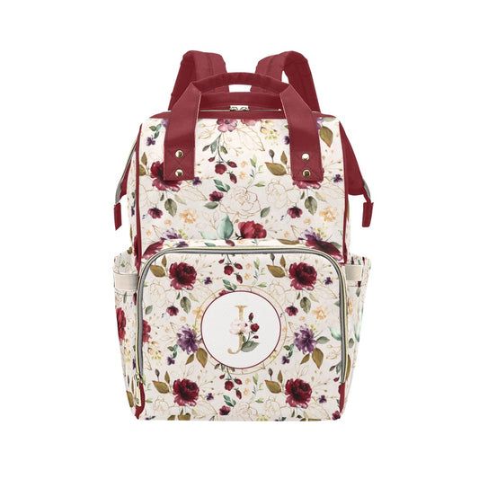 Burgundy Personalized Diaper Bag