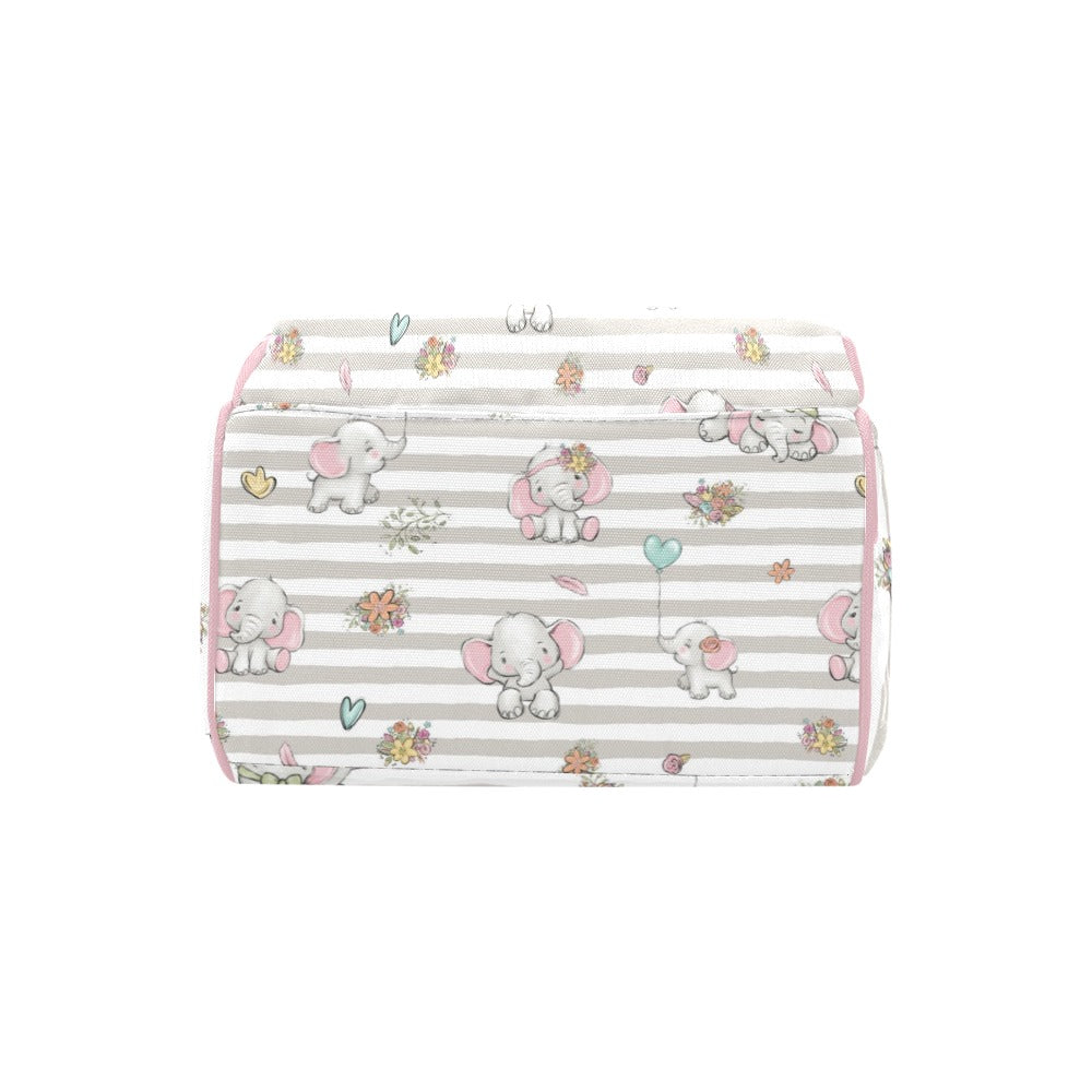Happy Elephants Personalized Diaper Bag