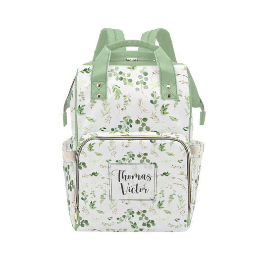 Greenery Personalized Diaper Bag