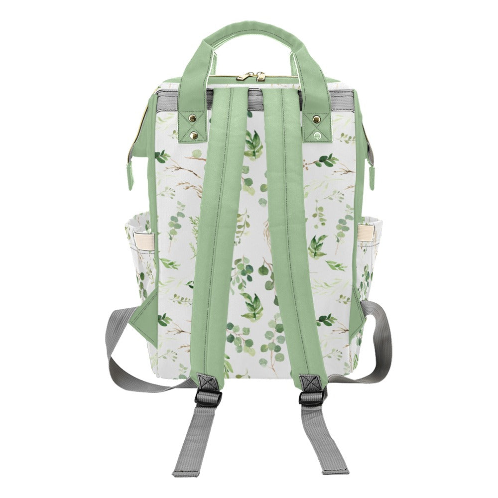 Greenery Personalized Diaper Bag