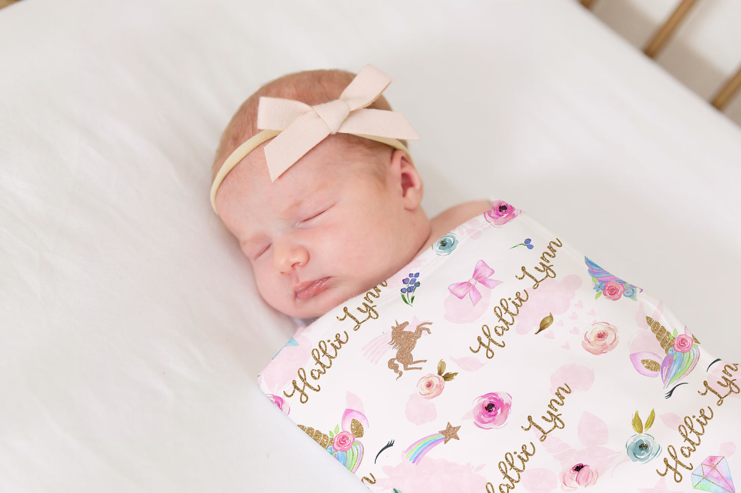 Magical Unicorns Swaddle Blanket for Girl
