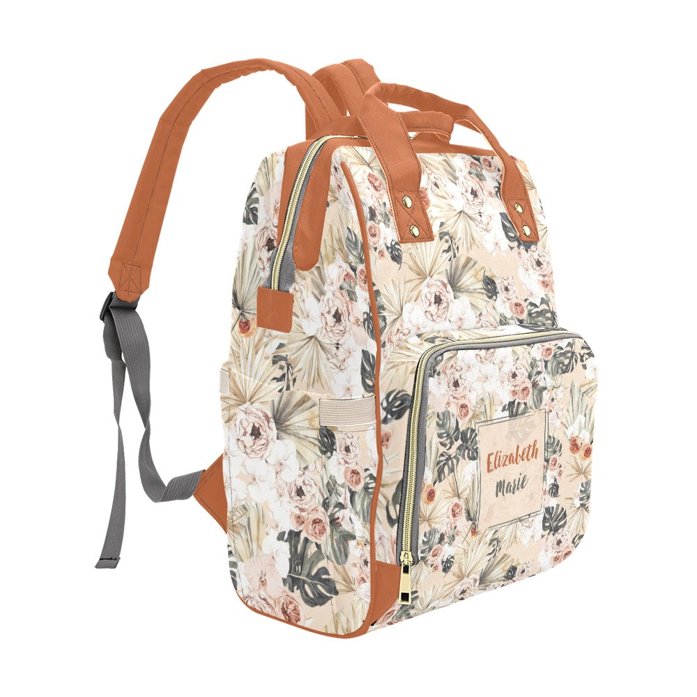 Modern Tropics Personalized Diaper Bag