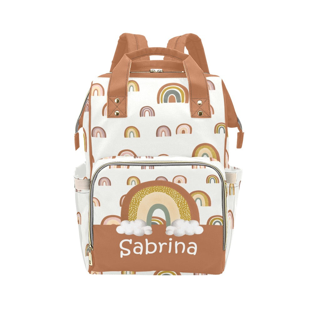 Rainbows Personalized Diaper Bag