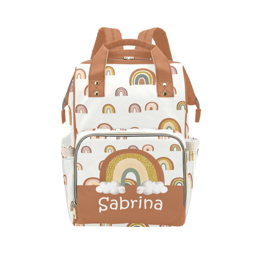 Rainbows Personalized Diaper Bag