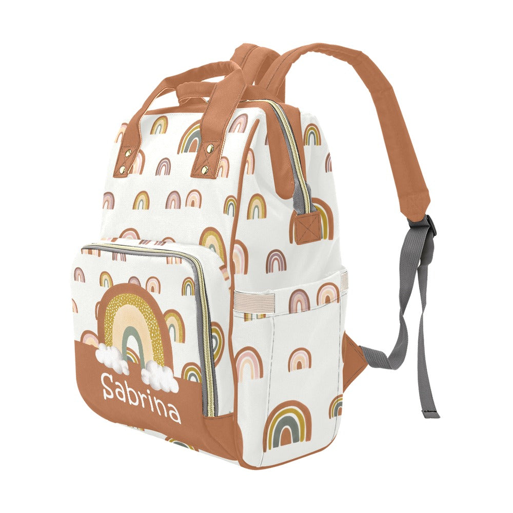 Rainbows Personalized Diaper Bag