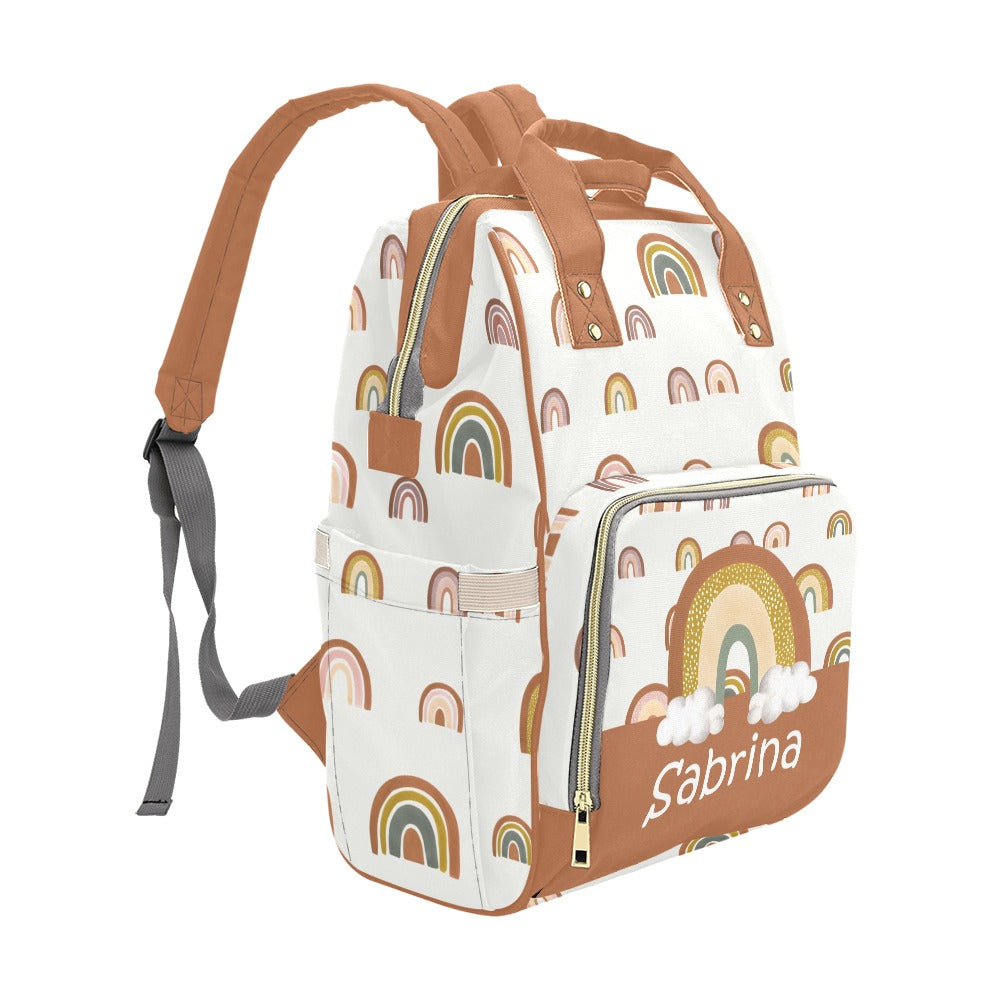 Rainbows Personalized Diaper Bag