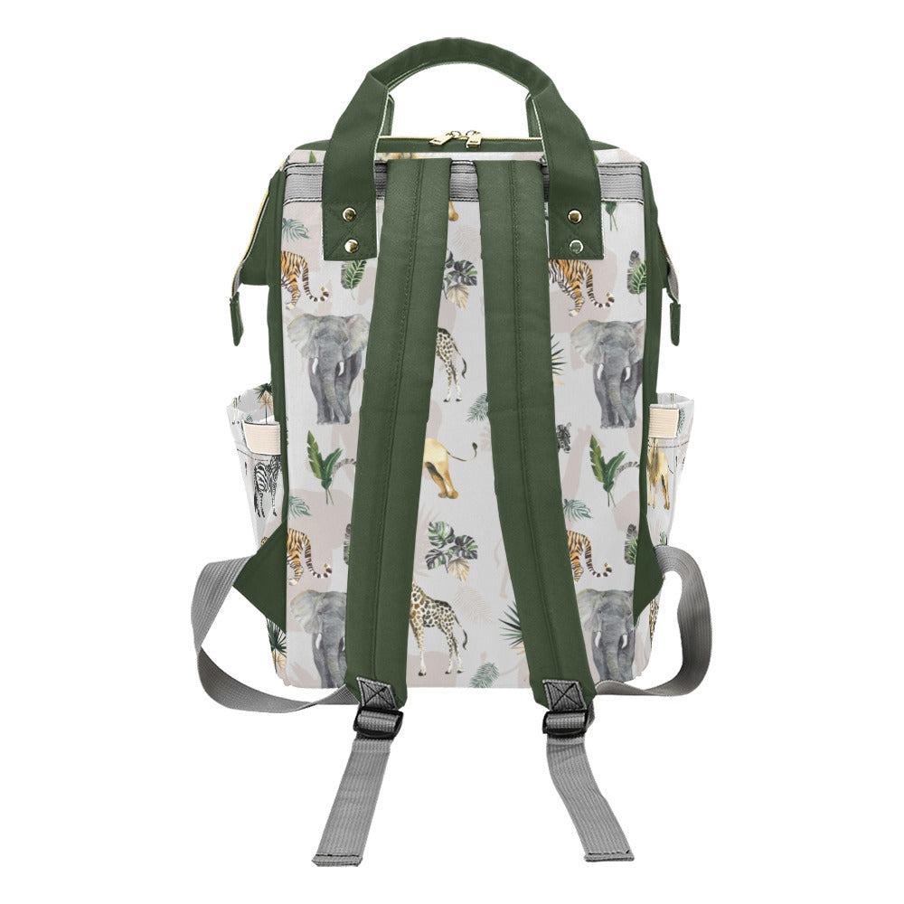 Safari Animals Personalized Diaper Bag