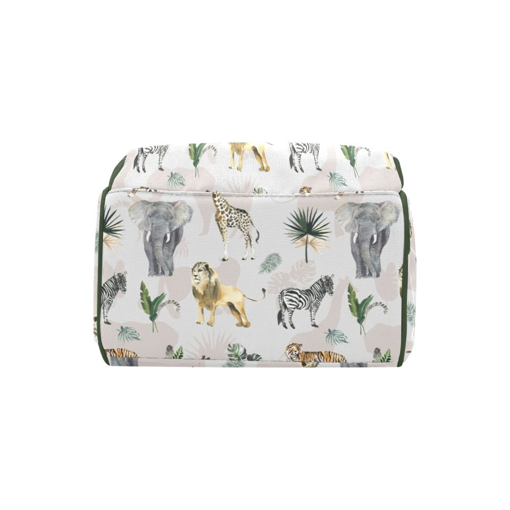 Safari Animals Personalized Diaper Bag