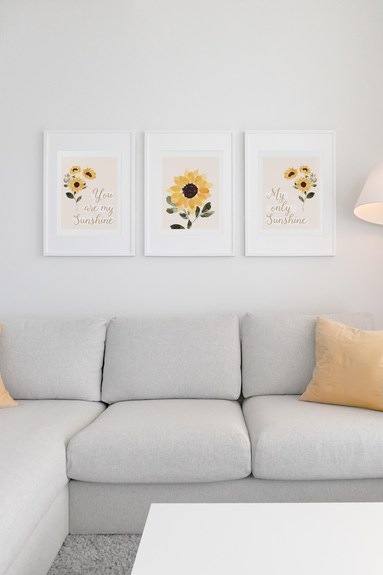 Hello Sunshine Sunflowers 3 Piece Wall Art