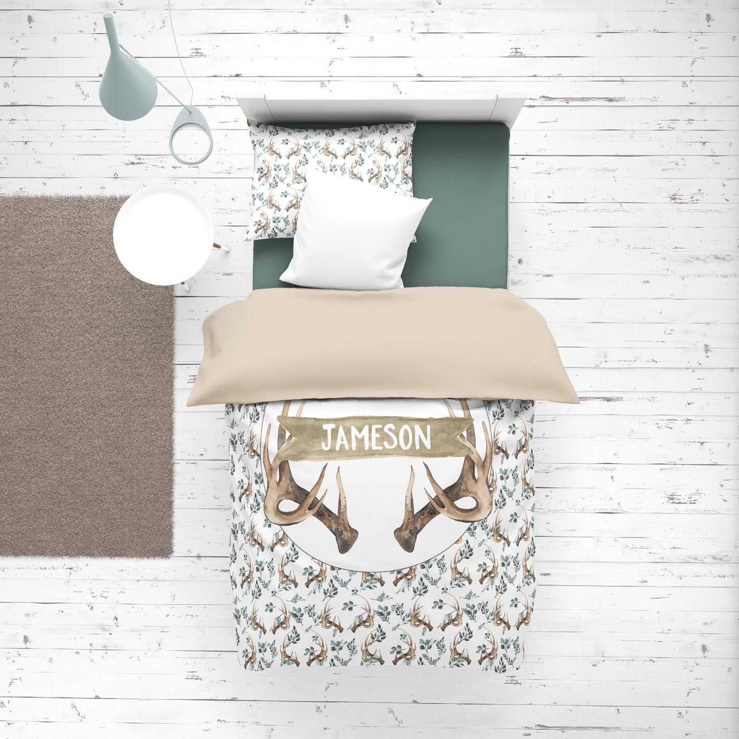 Boho Antlers Duvet Cover