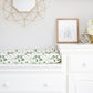 Greenery Patterned Changing Pad Cover