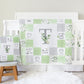 Greenery Monogrammed Quilt Inspired Blanket