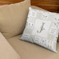 Boho Antlers Quilt Inspired Monogrammed Pillow