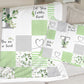 Greenery Monogrammed Quilt Inspired Pillow