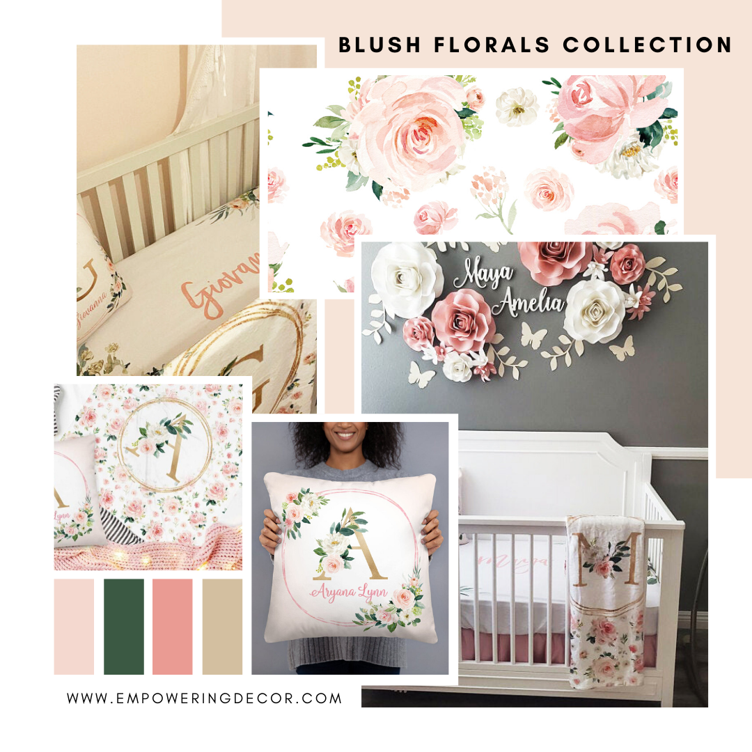 See how versatile our Blush Florals Crib Bedding Collection can be!