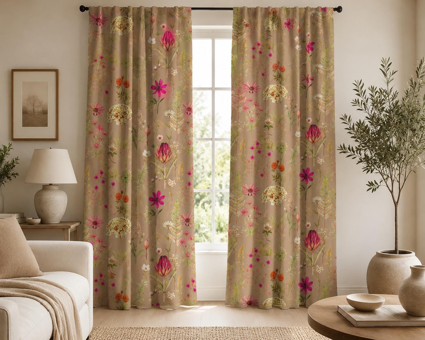 Wildflower Botanical Blackout Curtains
