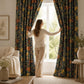 William Morris Style Floral Blackout Curtains