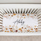 Wildflowers Personalized Crib Sheet for Girl