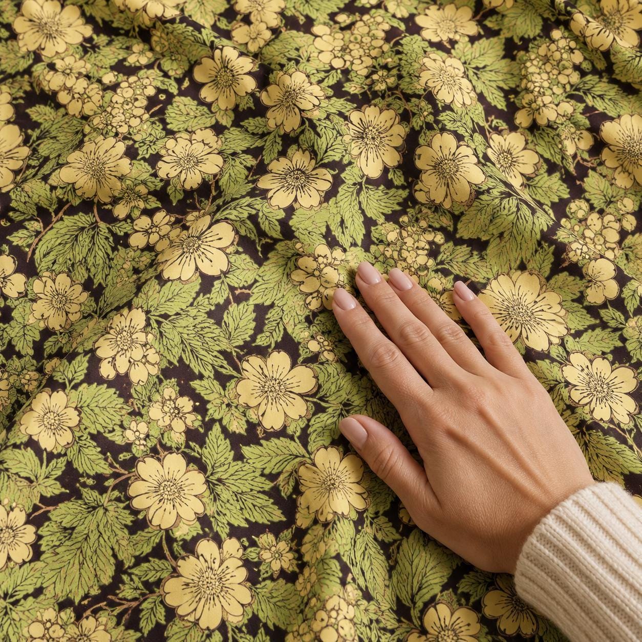 Vintage Floral Blackout Curtains