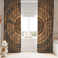 Rustic Boho Mandala Blackout Curtains