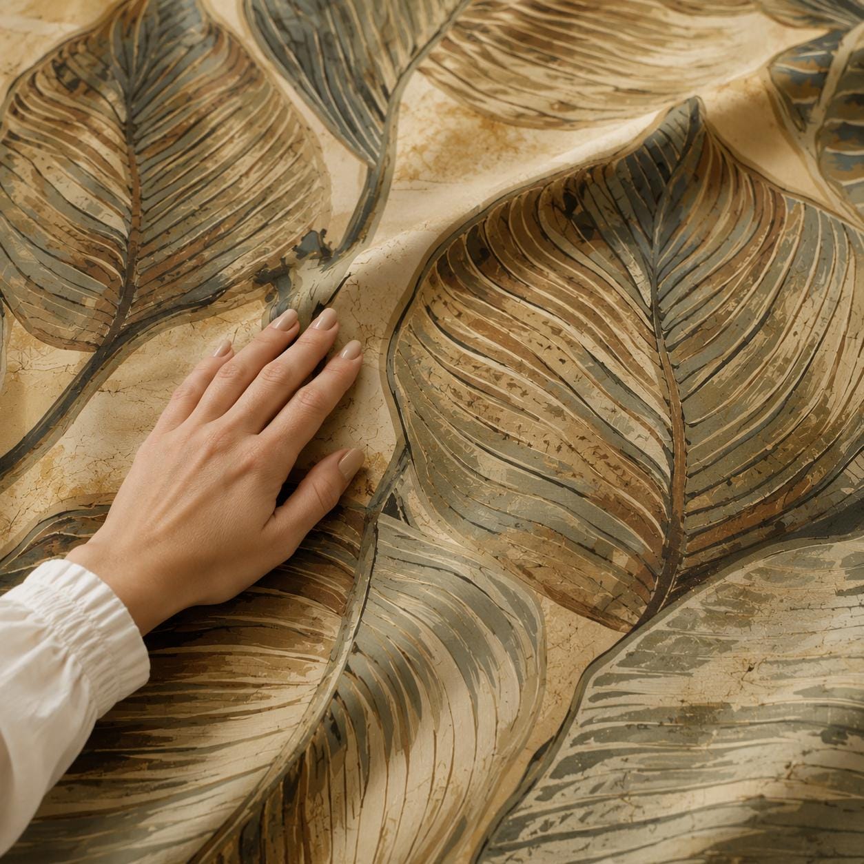Boho Tropical Leaf Blackout Curtains