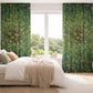 Green Wildflower Curtains, Botanical Floral Blackout Curtains