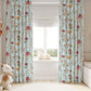 Boho Floral Curtains Blue Wildflower Blackout Curtains