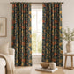 William Morris Style Floral Blackout Curtains