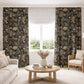 Moody Wildflower Botanical Blackout Curtains