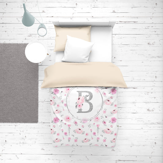 Silver Meadow Personalized Duvet Cover Set for Girl