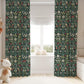 William Morris Style Floral Blackout Curtains