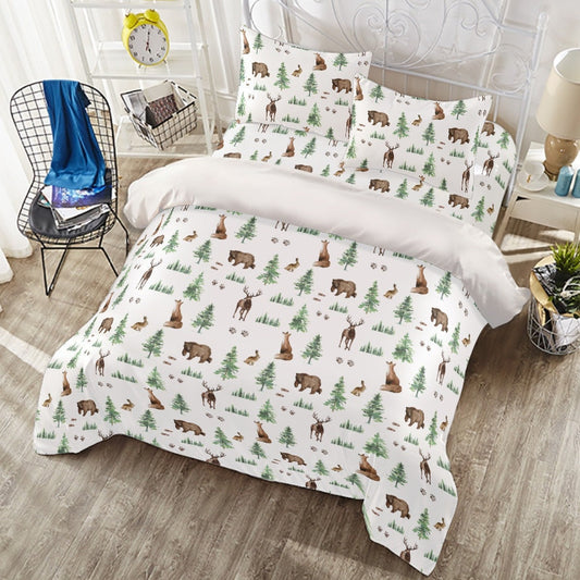 Forest Animals Personalized Duvet Cover Set for Boy