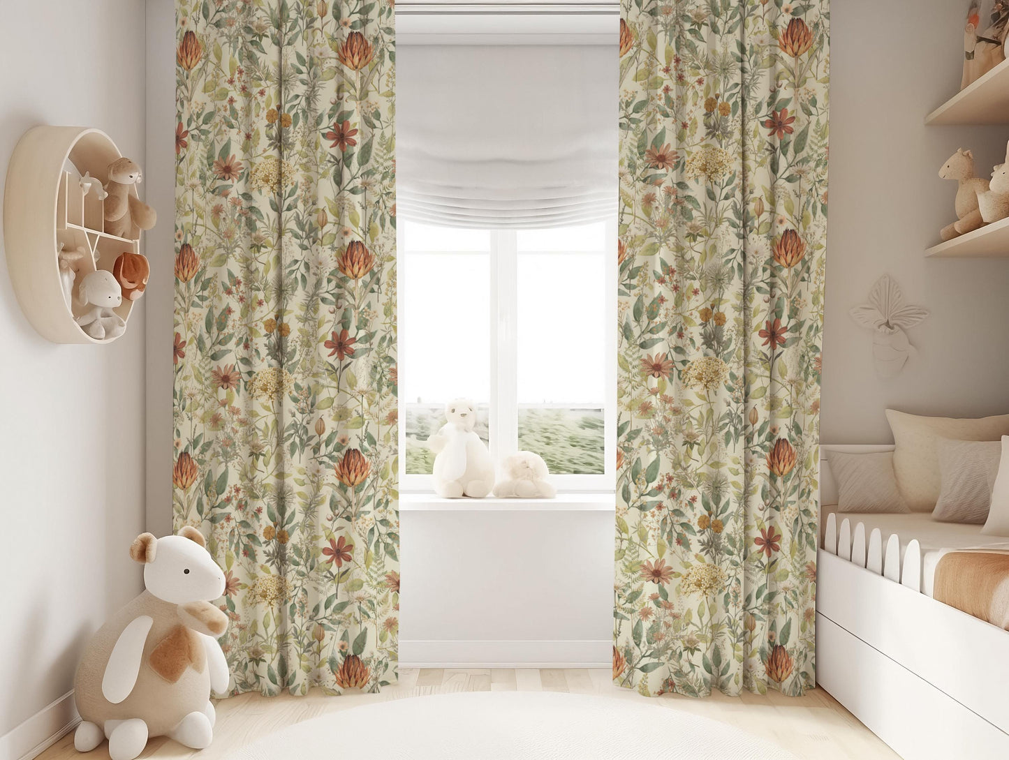 Wildflower Botanical Blackout Curtains