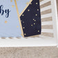 Moon and Stars Personalized Crib Sheet for Boy