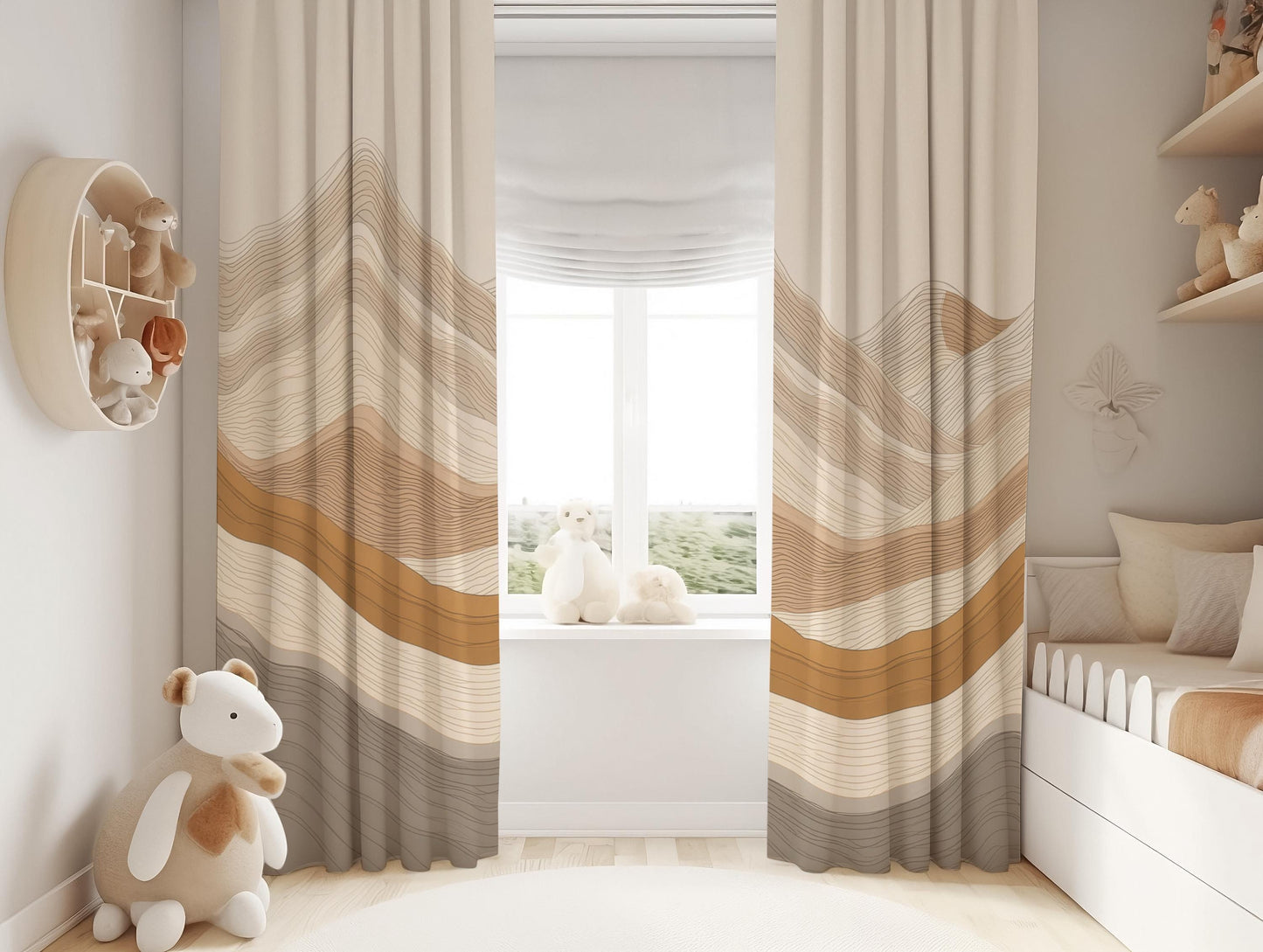 Boho Mountain Blackout Curtains