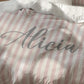 Pink Stripes Personalized Duvet Cover Set for Girl