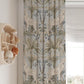 Blue Leopard Botanical Blackout Curtains