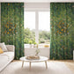 Green Wildflower Curtains, Botanical Floral Blackout Curtains