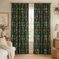 William Morris Style Floral Blackout Curtains