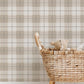 Neutral Plaid Wallpaper